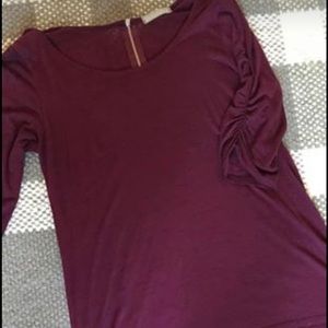 Burgundy tunic